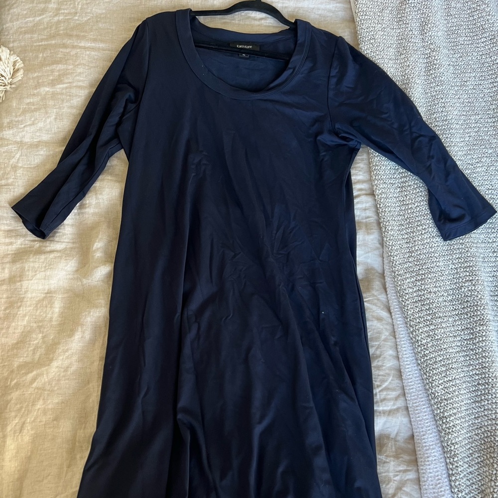 XL Karen Kane dark blue dress